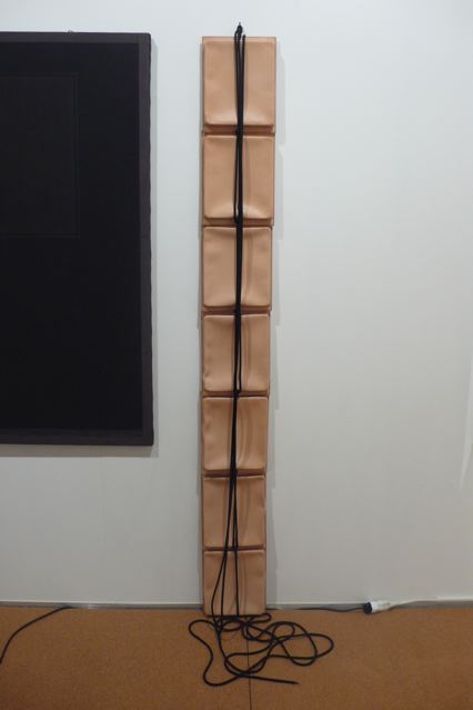 Leonor Antunes, »Via Napione #1«, 2010. Rope leather, 1.8 x 0.25 x 0.04 cm. 