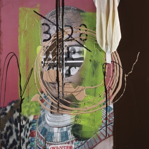 Stephen G. Rhodes, »Uncounted Etc (Winter)«, 2009. Mixed media on aluminum, 30 x 35 cm.