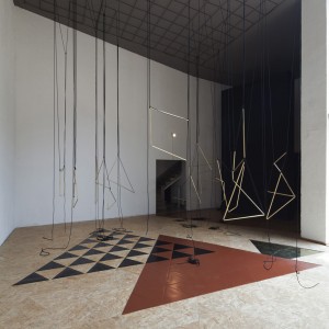 Installation view: Leonor Antunes, »Discrepancies with M.G.«,  El Eco Museum, Mexico City,  05.09.11—27.11.11.