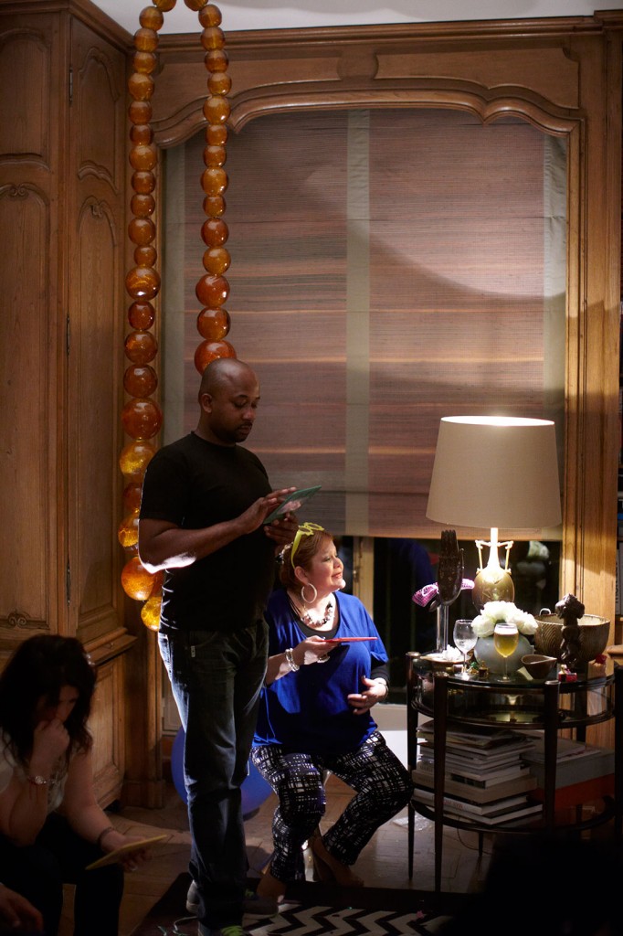 Oscar Murillo, »Eduardo's 45th Birthday Party at the Vedovi's Paris apartment«, 2012. Performance. Dimensions variable.