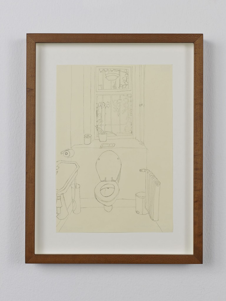 Juliette Blightman. »Barbara Gladstone, Brussels«. 2013. Graphite on paper, framed. Unique.