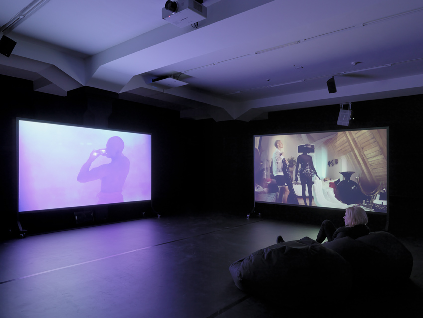 Installation view: Wu Tsang, »Not in my Language«, Migros Museum, Zurich, 22.12.14-08.02.15