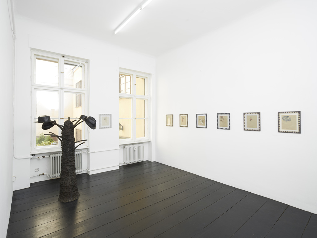 Installation view : Aldo Mondino<br>»Rules for Illusions, Part 2«<br>Galerie Isabella Bortolozzi, Berlin<br>07.07.15 - 01.08.15