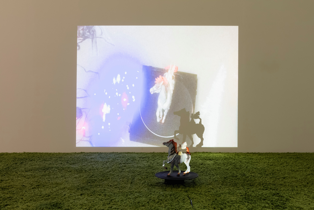 »I Want to Live in the Country (and Other Romances)«<br/>with Marie Angeletti, Olga Balema, Dawn Mok and Kate Sansom invited by Juliette Blightman<br/>installation view, Kunsthalle Bern, 24.09.16-13.11.16