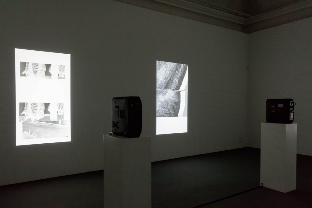 James Richards, Installation view, Rushes Minotaur, 1 installation compised of 3 projections, 2016, ICA, London, 21.09.16—13.11.16