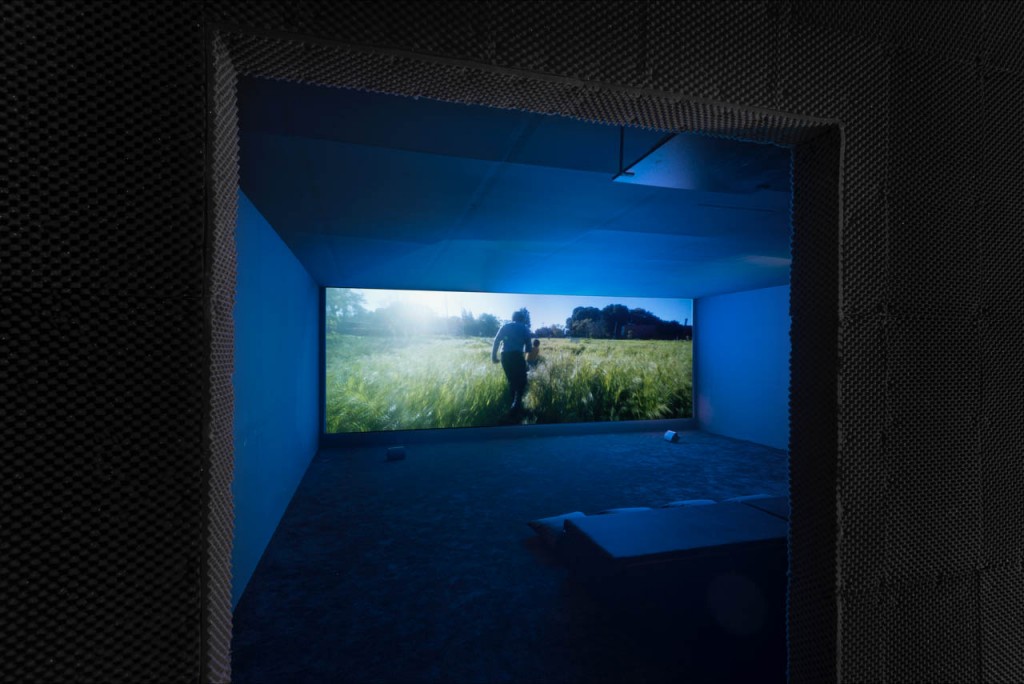 Wu Tsang, We hold where study, 2017, 2 channel video with sound, dimensions variable,18:56 min, Installation view, Paratoxic Paradoxes, Benaki Museum, Athens. photo: Υiorgis Yerolymbos