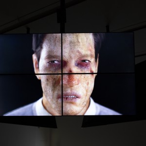 Installation View: Safe Conduct, 2016, Three channel HD film with 5.1 surround sound, at National Gallery of Denmark, 17.03.16 - 04.09.17