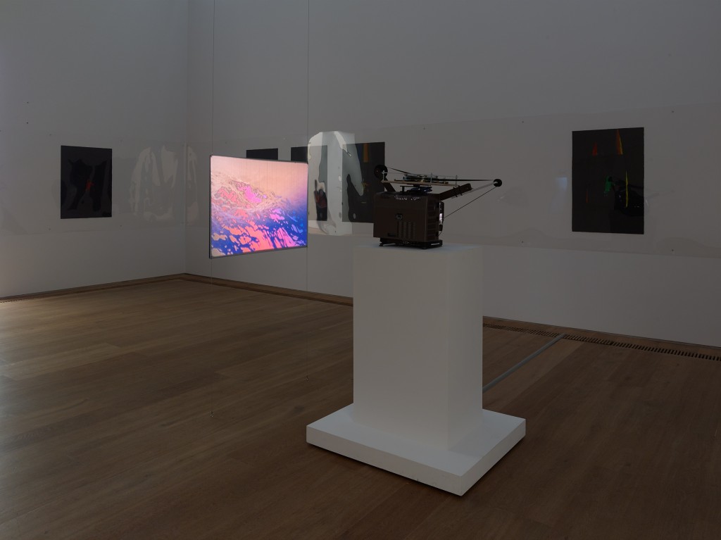 Installation view, Seth Price, Social Synthetic, Museum Brandhorst, Munich, 2017-2018