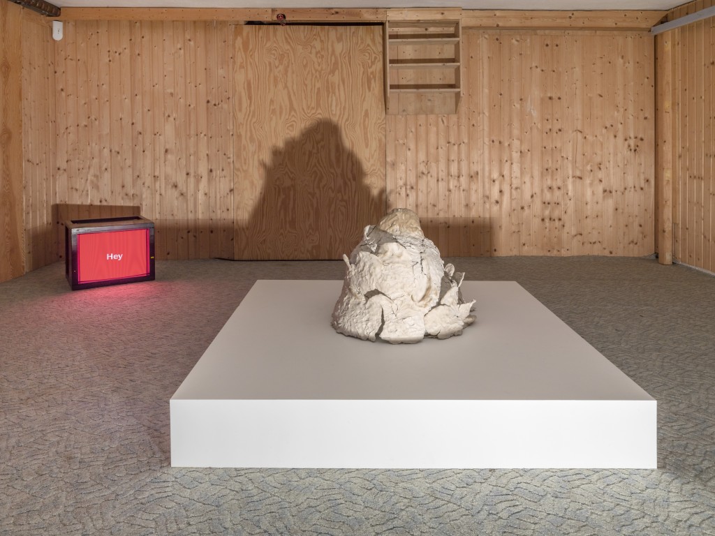 Installation view, Hannah Black, Aeter, Galerie Isabella Bortolozzi, Eden Eden, Berlin, 2018-19