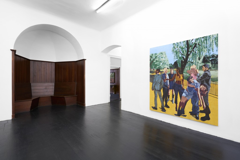 Installation view, Public Affairs, 2020. Galerie Isabella Bortolozzi, Berlin. Photo: @GRAYSC.