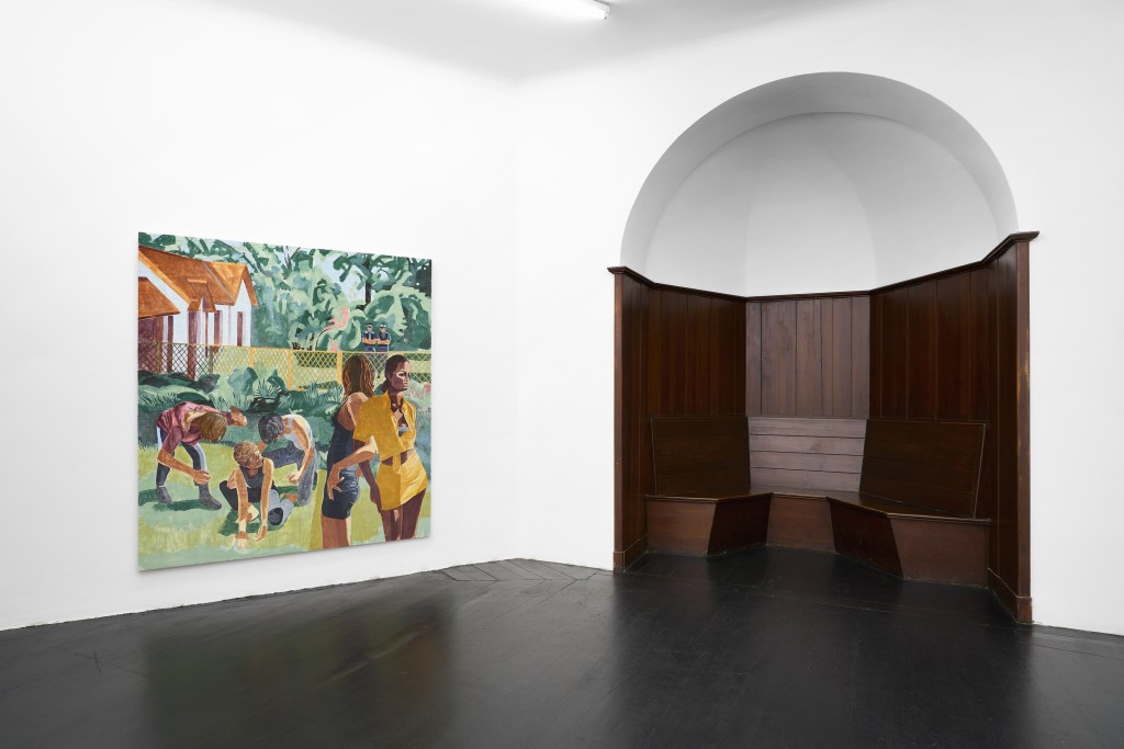 Installation view, Public Affairs, 2020. Galerie Isabella Bortolozzi, Berlin. Photo: @GRAYSC.