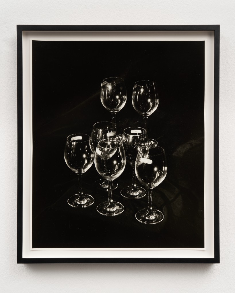 Calla Henkel & Max Pitegoff<br>
7x Spiegelau Wine Glasses 2cl, 2022<br>
Silver gelatin print, 67.2 x 56.9 x 3.5 cm<br>

Photo: © Graysc / Dotgain