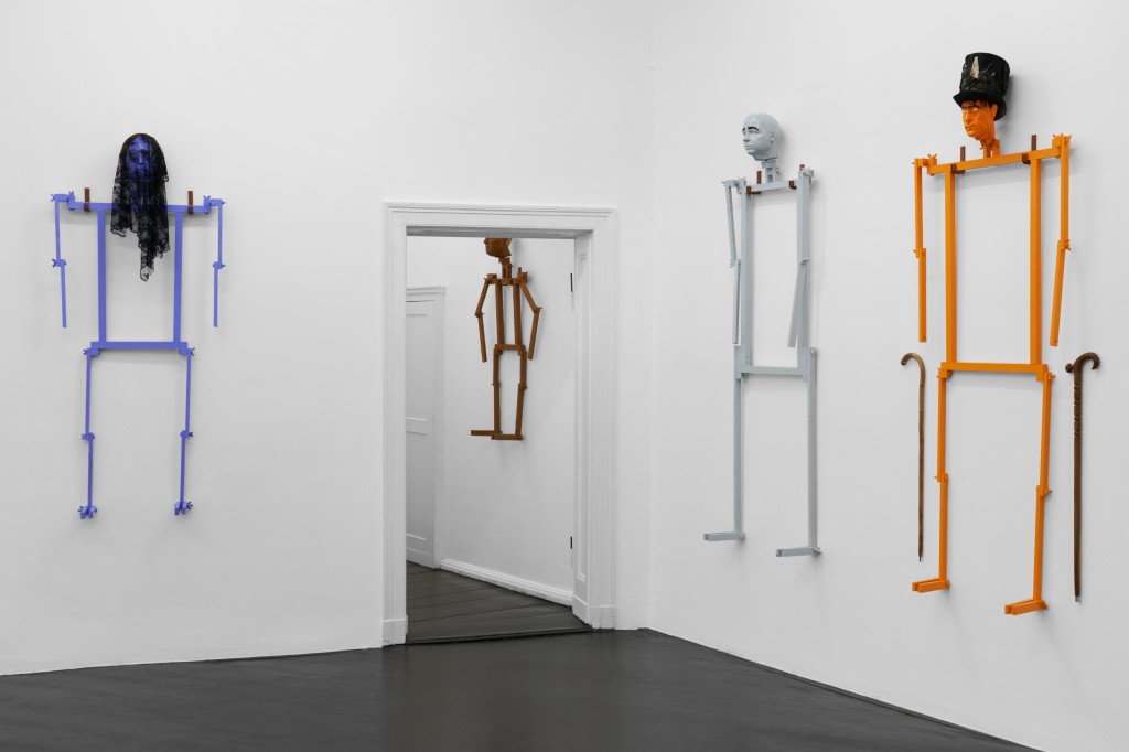 Installation view, Jos De Gruyter & Harald Thys, Pasta Fatal, Galerie Isabella Bortolozzi, Berlin, 2024 © Graysc